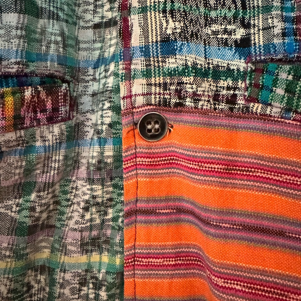 Colorful Patchwork Jacket Size Small Unbranded - image 6